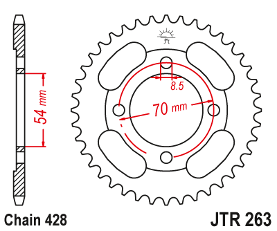 JT SPROCKETS JTR263.40 (26340jt)